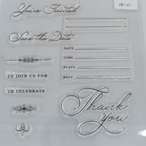 You're Invited Cling Stamp